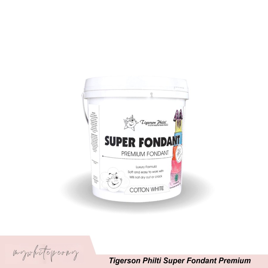 

Super Fondant Tigerson Cotton White 500gr