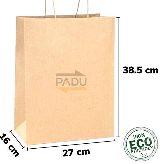 

Grocery Bag + Tali 27x16x38.5 cm - SOS Paper Bag / Kantong Belanja