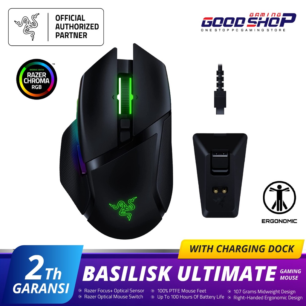 Razer Basilisk Ultimate - Wireless Gaming Mouse