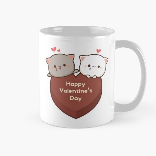 Cat peach and goma Coffee Mug