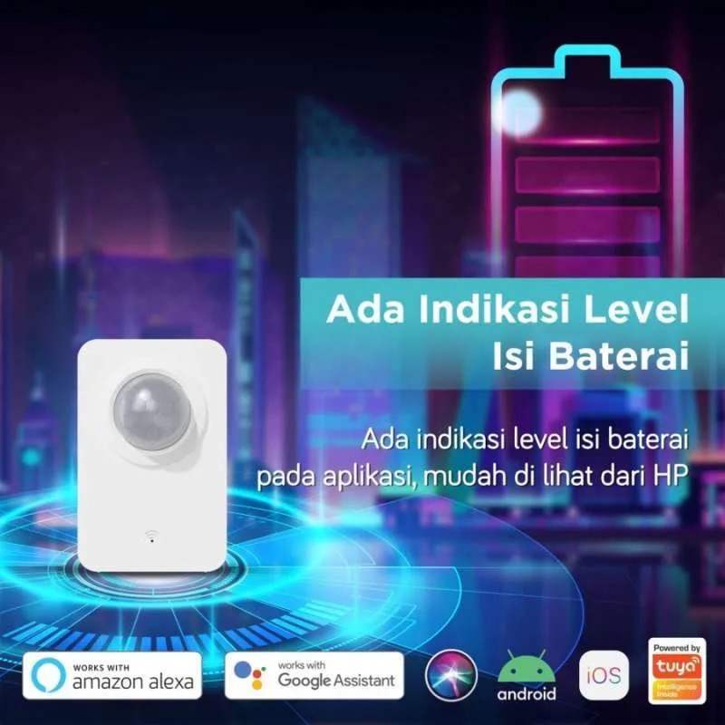 Bardi Indonesia PIR Motion Sensor menangkap gerakan hingga 10M