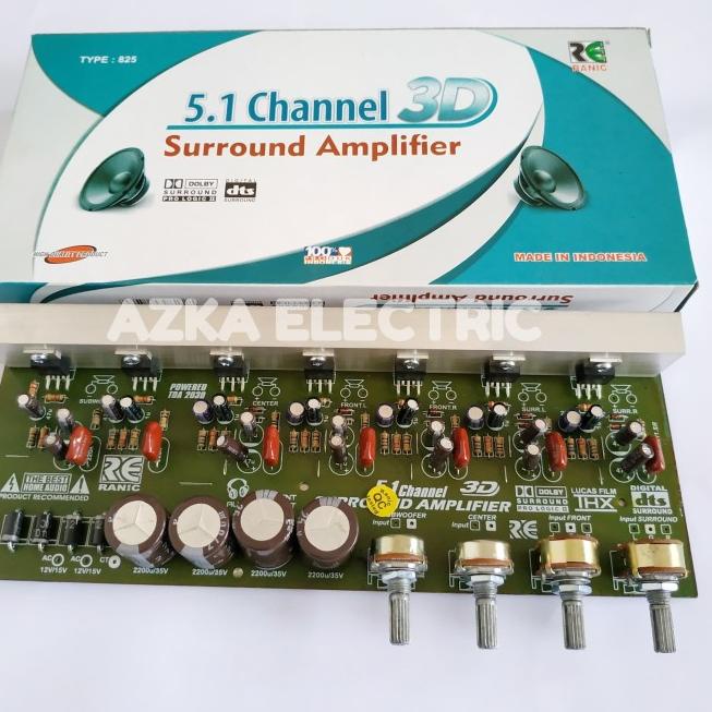 Kit Power Amplifier Aktif 5.1 Surround 3D
