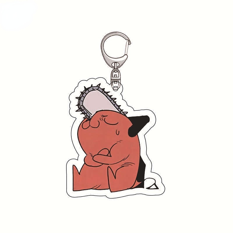 Anime Chainsaw Man Gantungan Kunci Bentuk Boneka Anime Power pochita keychain Makima Bahan PVC Untuk Koleksi