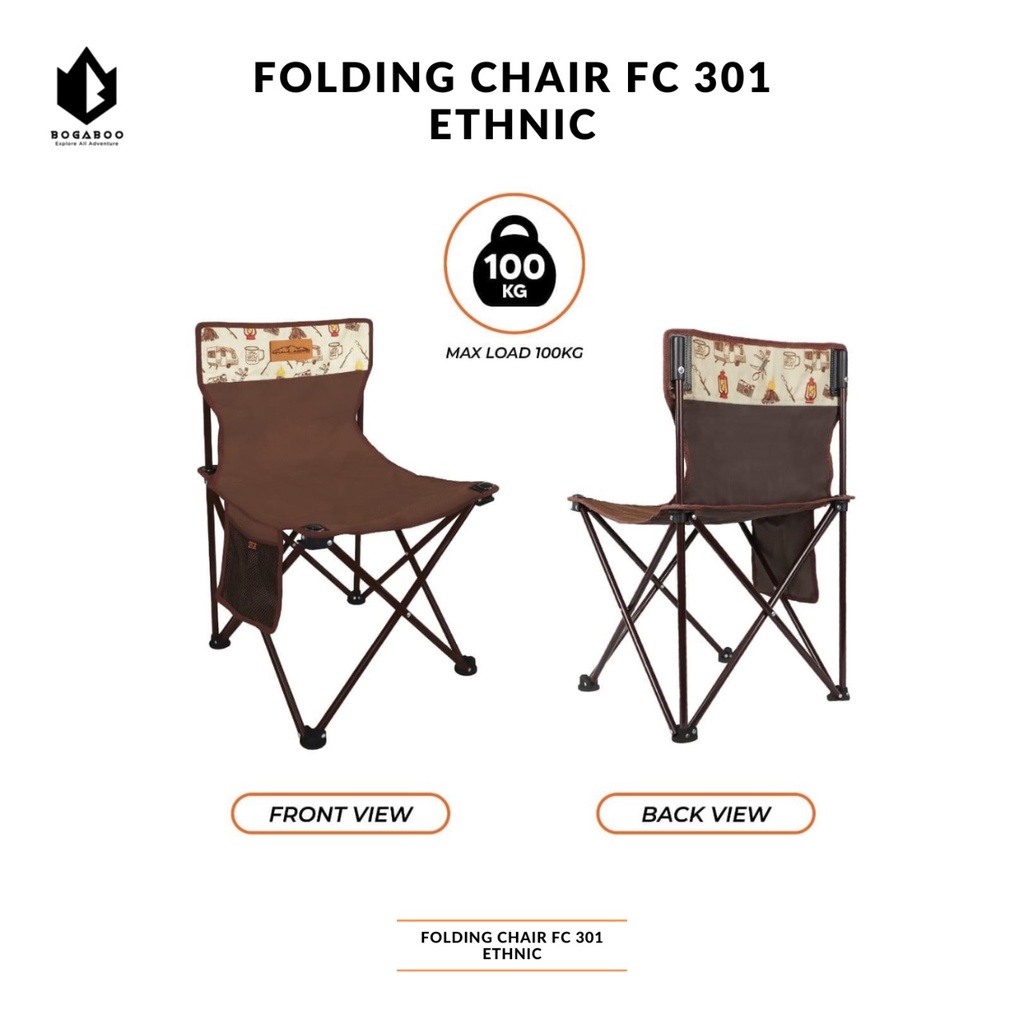 BISA COD Dhaulagiri Folding Chair FC 301 Etnik Portable  - Kursi Lipat Outdoor - Kursi Lipat Camping - Kursi Lipat Camping