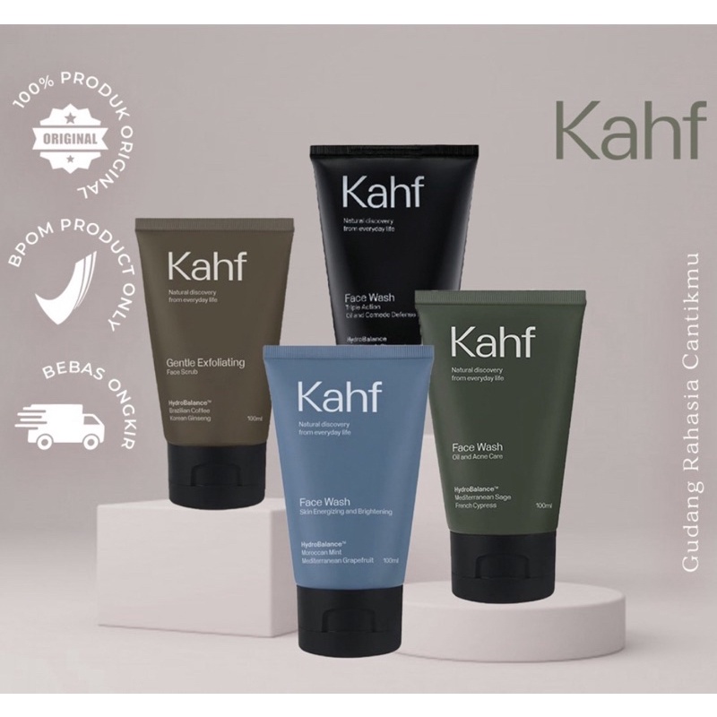 READY KAHF FACE WASH 100 ML / SABUN WAJAH PRIA / Face Scrub