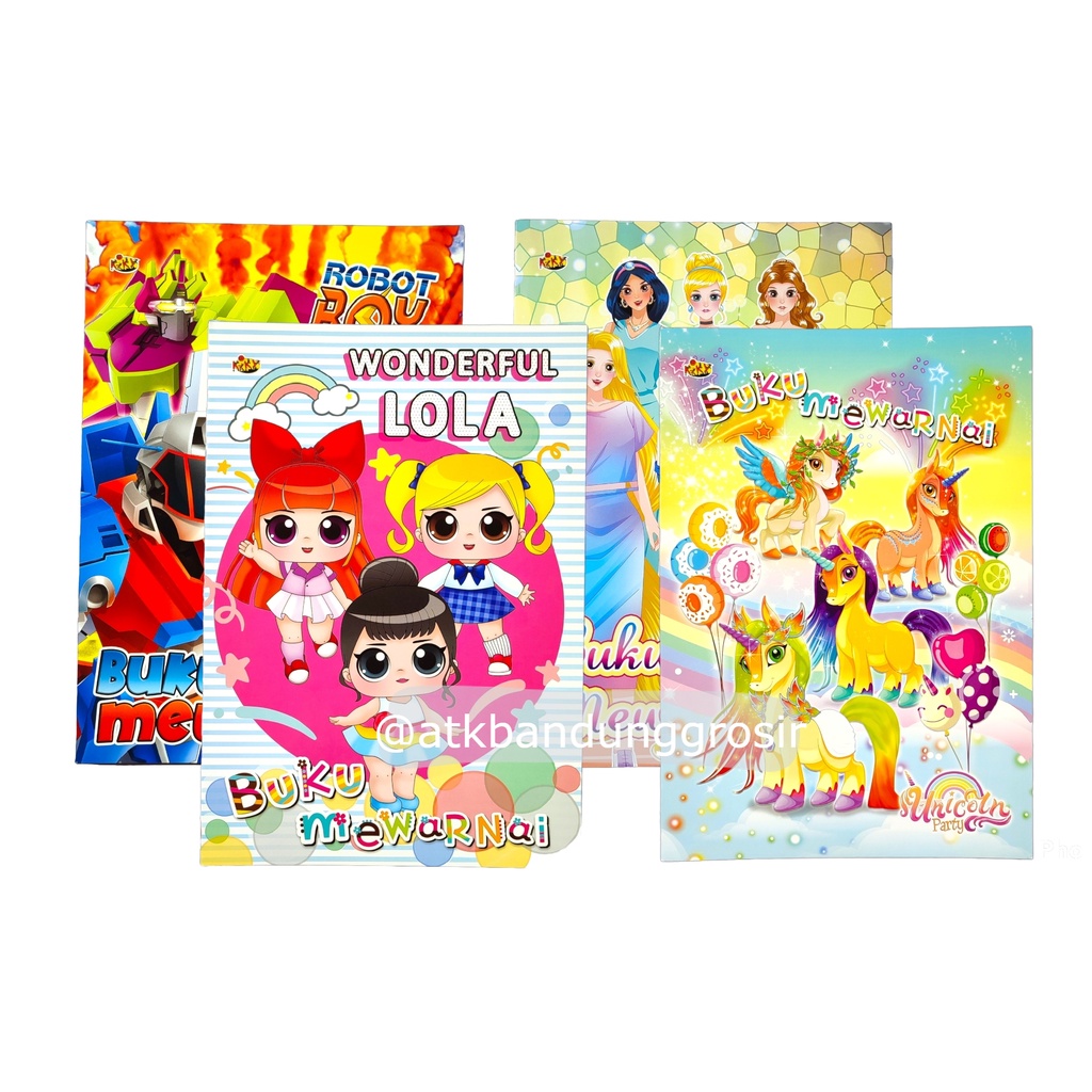 Buku Mewarnai Animation KIKY Magic Coloring Book Besar