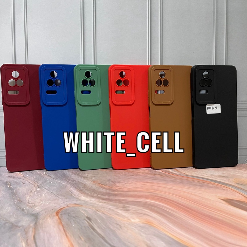 SoftCase ProCamera Silicon Matte Case Full Cover Xiaomi Pocophone F4 5G Xiaomi Pocophone F4 GT Redmi Note 2 White_Cell