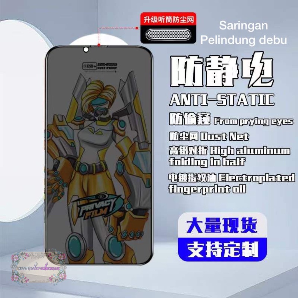 ANTI STATIC TEMPERED GLASS TG ANTI GORES KACA SPY PRIVACY ANTI SPY ANTI KEPO KUALITAS IMPORT JAPAN FOR IPHONE 7+ 8+ X XR XS XS MAX 11 11PRO 11 PRO MAX 12 12PRO 12 PRO MAX 13 13PRO 13 PRO MAX 14 14+ PLUS 14PRO 14 PRO MAX SB4438