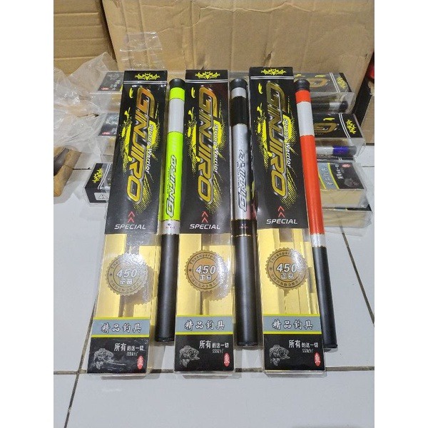 joran tegek karbon ruas pendek fugu ginjiro 240 270 300 360 450