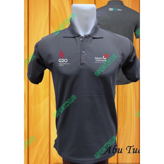 kaos polo / baju kerah / polo shirt G20 indonesia Telkom terbaru pria wanita