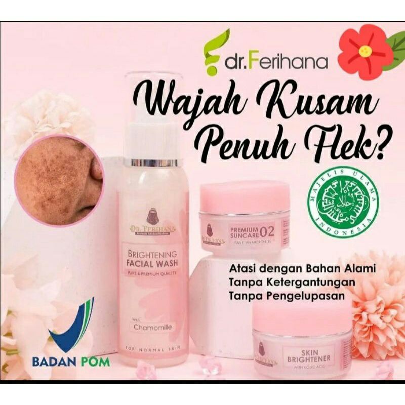 DR FERIHANA PAKET EKONOMIS BRIGHTENING PAKET FLEK