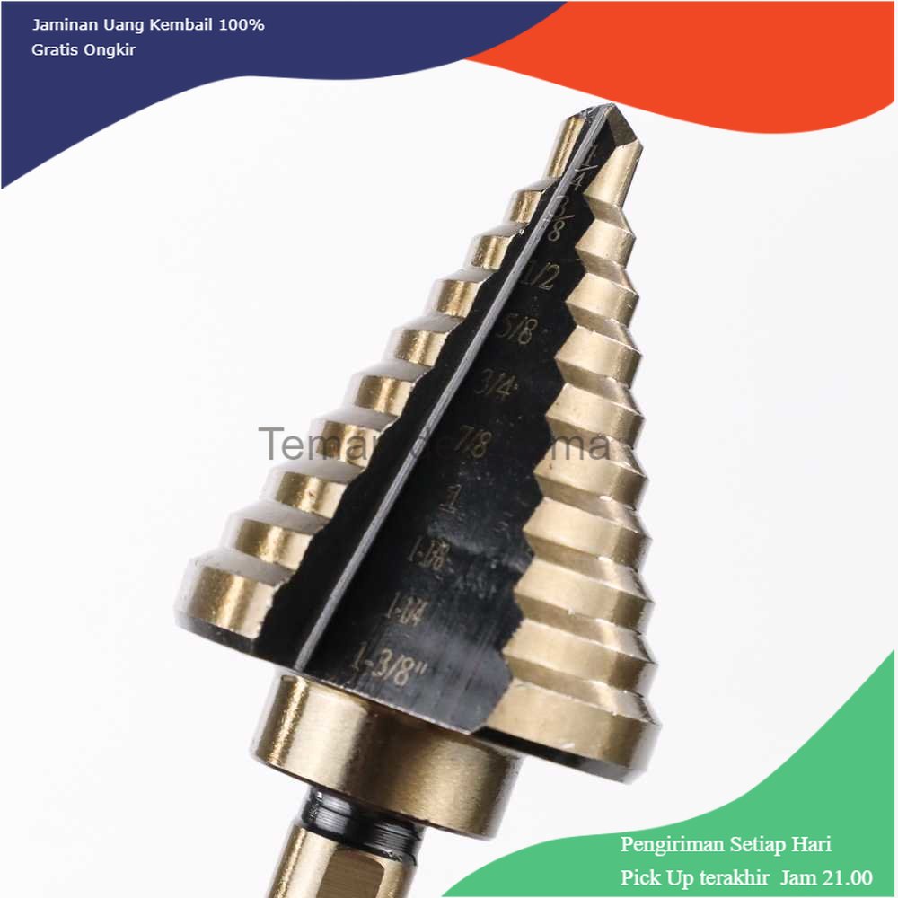 TD-PR2 Taffware Mata Bor Pagoda Spiral Drill Step Down Tipe 2 5PCS - BIHH463A