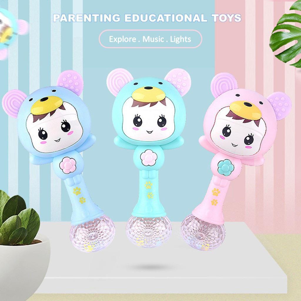 MAINAN BAYI KERINCING LAMPU/BABY RATTLE STICK TOYS (SNI)