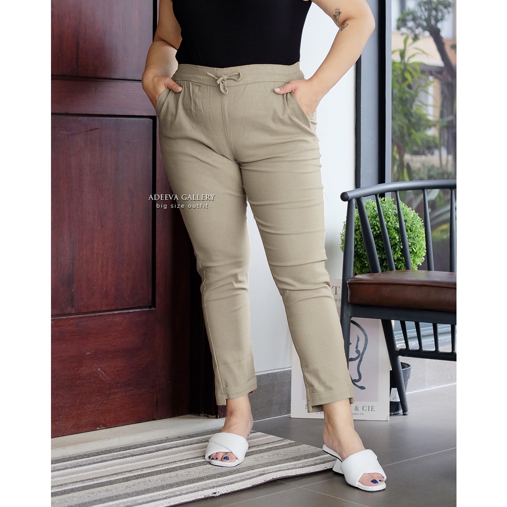 ADEEVA Baggy Pants Jumbo Celana Panjang Wanita Jumbo