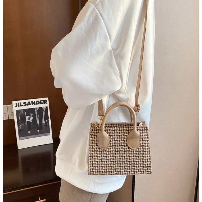 Tas Selempang VHIANY ROSE Phone Purses Plaid Mini Handbags Messenger Wild Tote Female Small Shoulder Bag