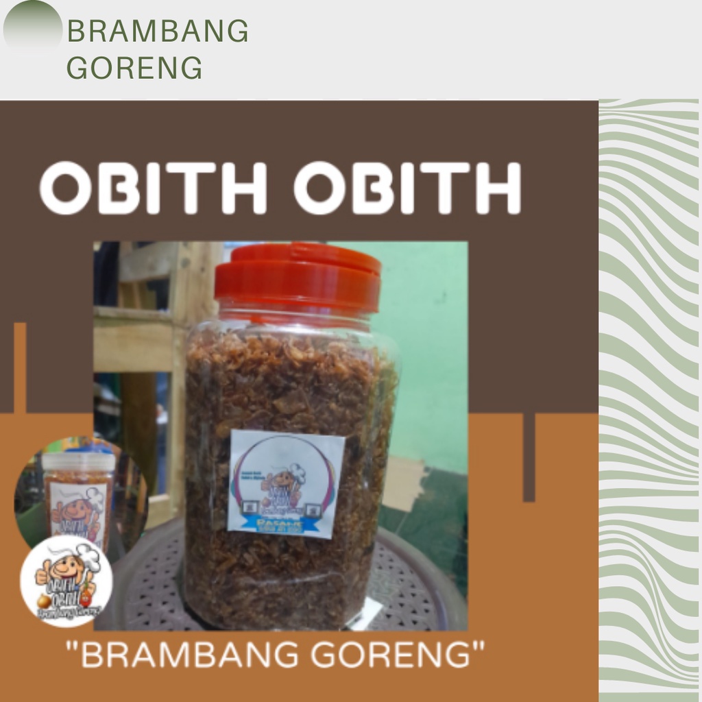 

Brambang Goreng Asli Bawang Merah Original Tanpa Tepung - 500 Gram Toples RENYAH