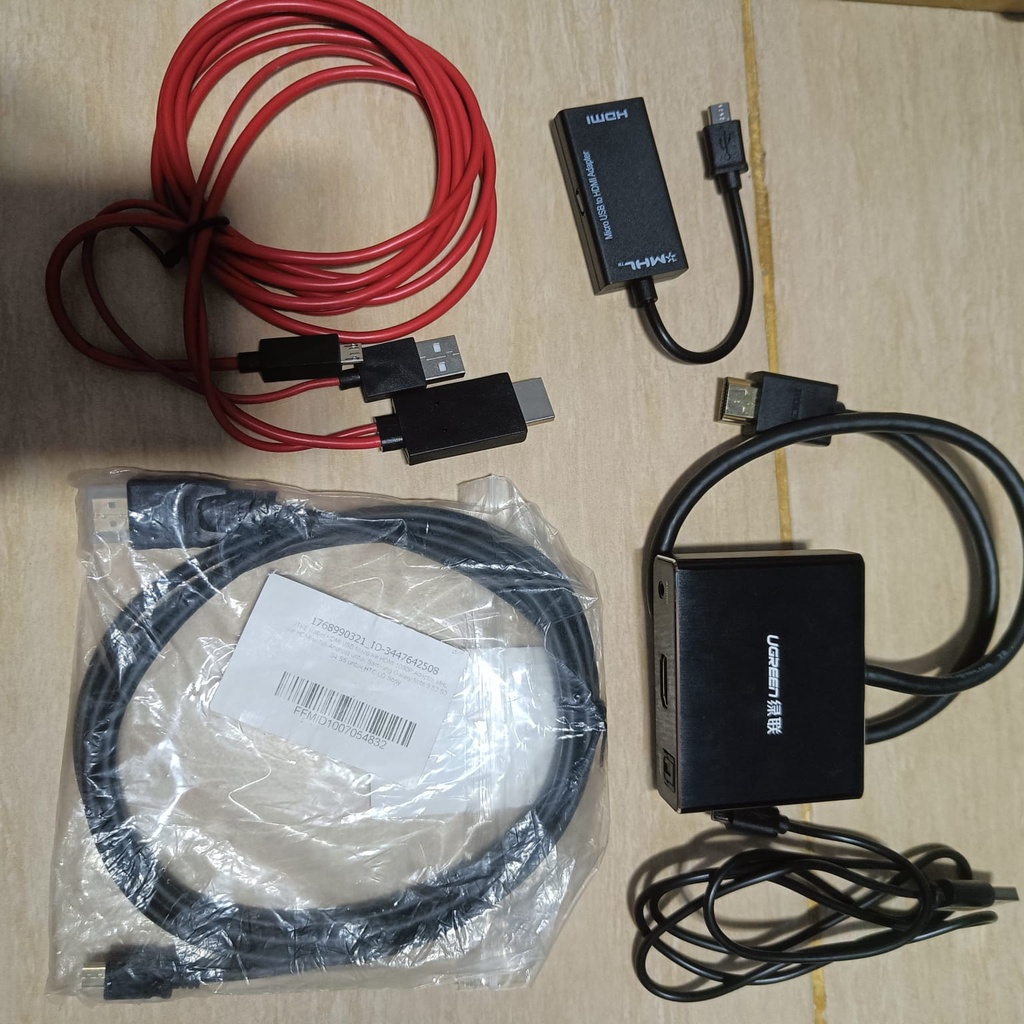 kabel MHL mikro to hdmi type c to hdmi ugreen hdtv vention