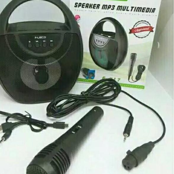 SPEAKER BLUETOOTH ORIGINAL FLECO F417 MULTIMEDIA/SALON AKTIF WIRELESS SUARA MUSIK PREMIUM MP3