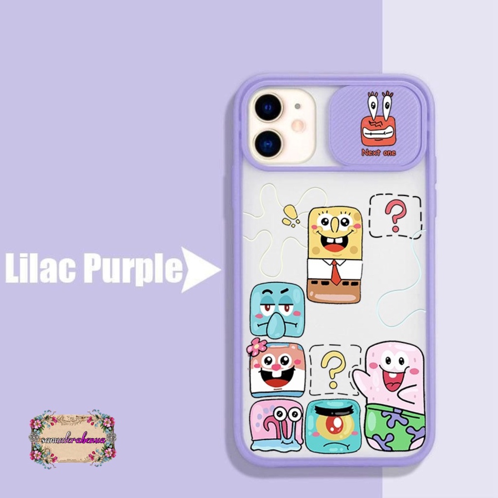 SS120 SOFTCASE SLIDE SPONGEBOB XIAOMI REDMI NOTE 4 4X 5A 7 8 9 10 11 PRO POCO X3 PRO F1 F3 M3 9T SB4483