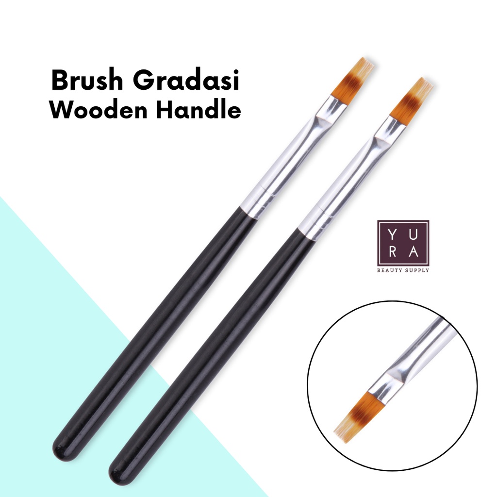 Brush Flat Thin tip HITAM NP-52