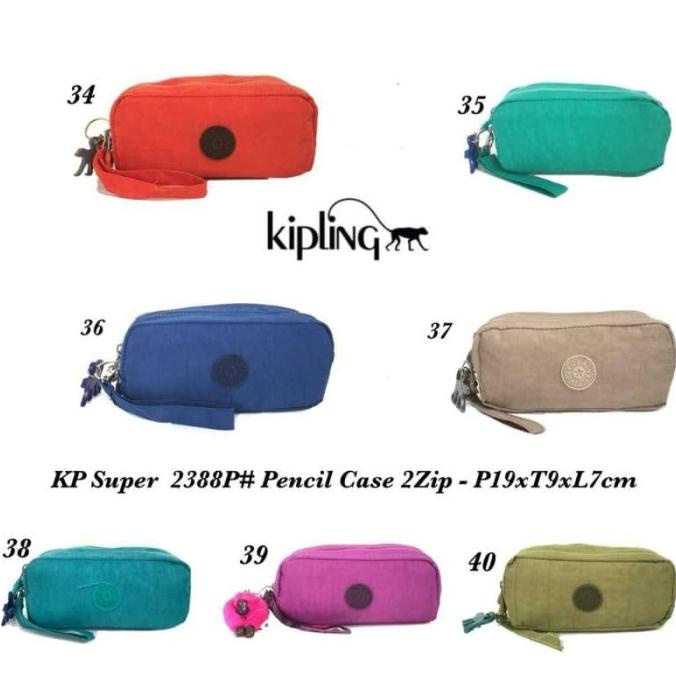 Pencil Case Kipling 2Zip# P19Xt9Xl7Cm