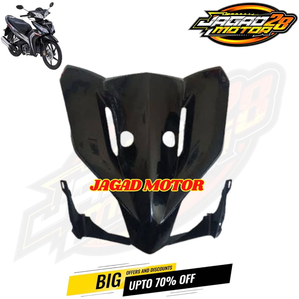 Tameng Depan Honda Blade New Hitam / Dasi Depan Honda Blade New Hitam / Cover Body Depan Honda Blade New Hitam / Tameng Dasi Panel Dada Body Depan Honda Blade New Hitam