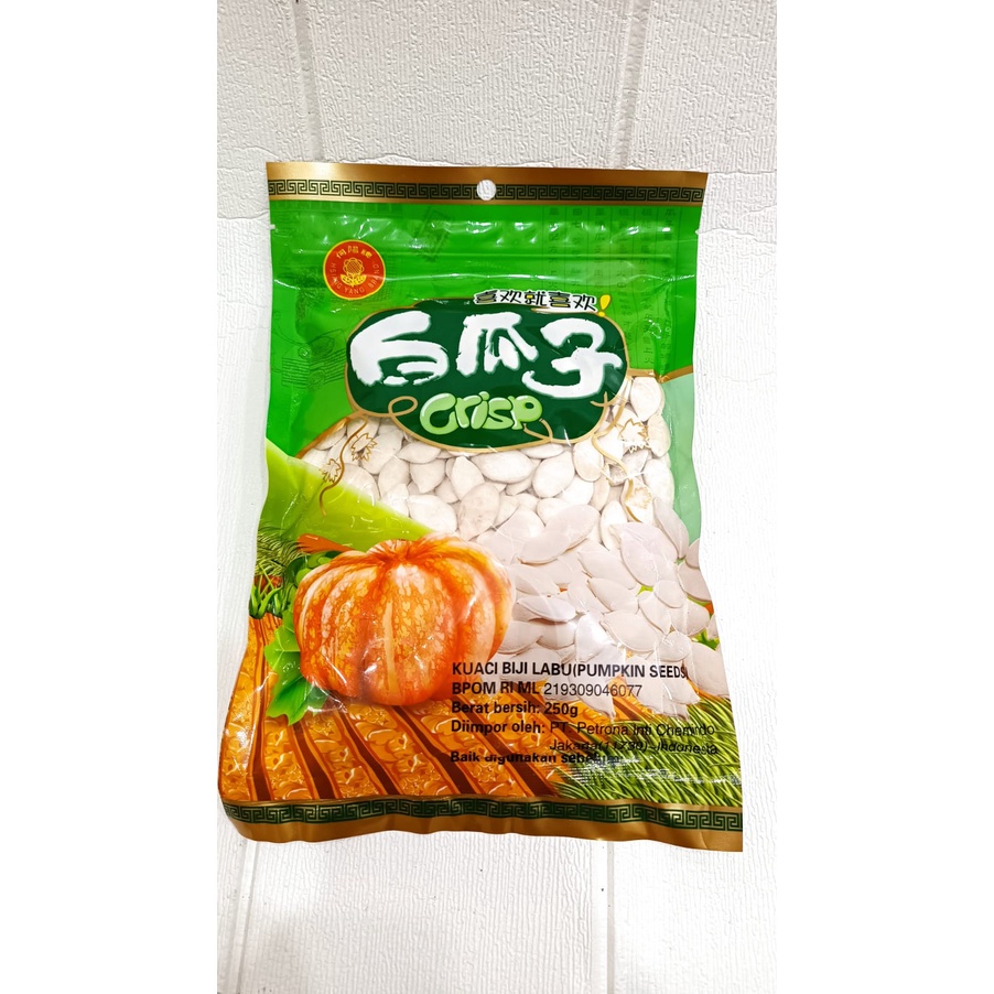 

Kuaci Putih/Kuaci Biji Labu(Pumpkin Seeds) 250 g