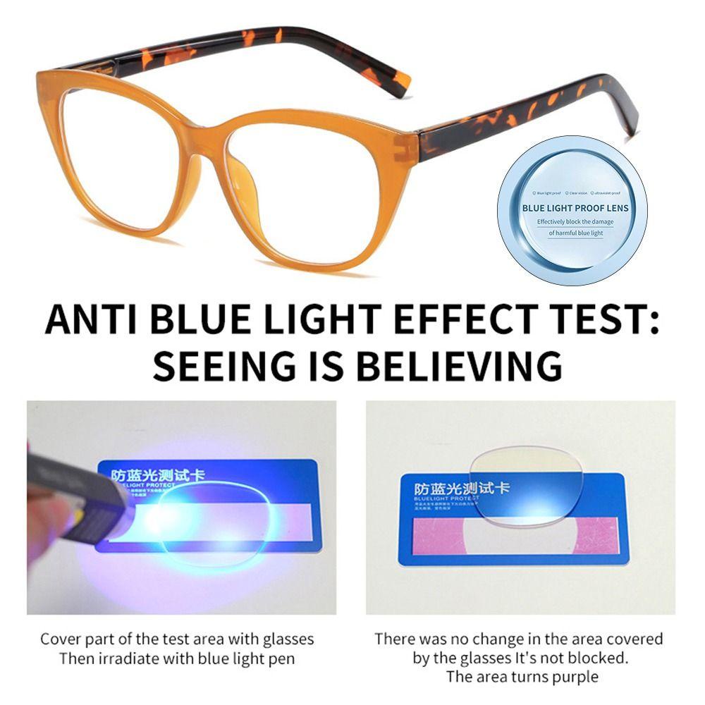 Lily Kacamata Baca Frame Kantor Simple Vintage Anti-Blue Light