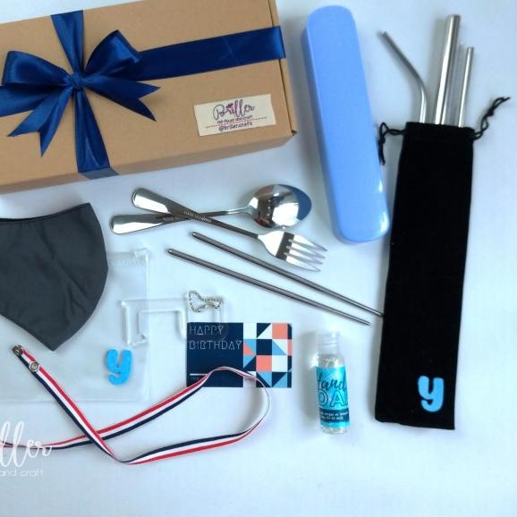 New Normal Kit - Birthday/Graduation Gift-Wedding/Event Souvenir-Basic - Biru