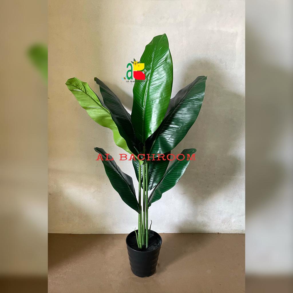 1 PAKET TANAMAN HIAS POHON PISANG PLASTIK 110 CM DAN 140 CM RB6078 TANAMAN ARTIFICIAL DEKORASI RUMAH