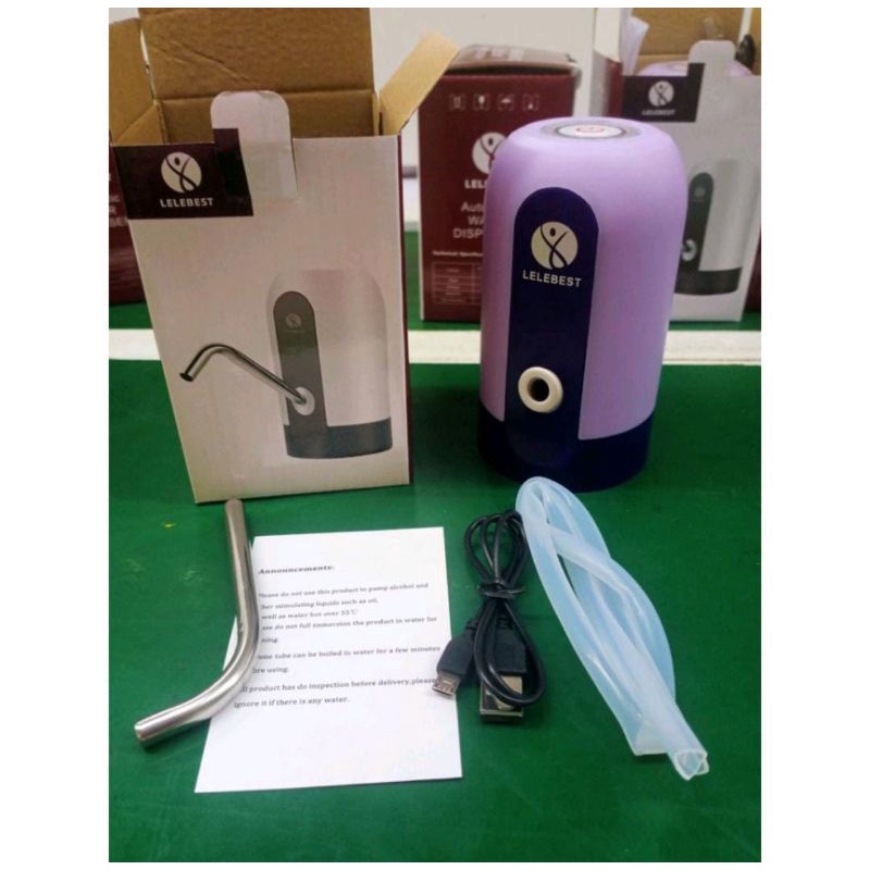 pompa air galon elektrik merk lelebest bagus murah