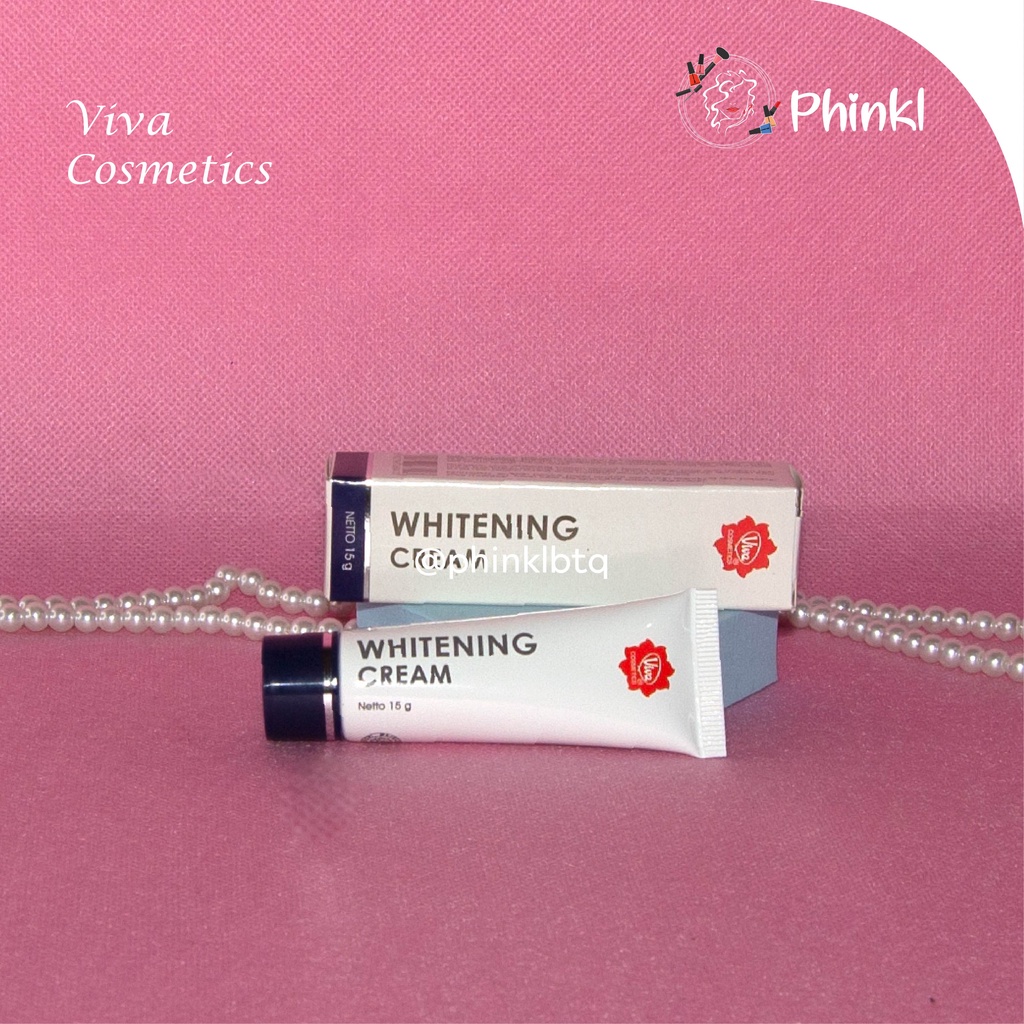 `ღ´ PHINKL `ღ´ 【v】【i】【v】【a】 Viva whitening cream pemutih kulit melembabkan day night krim