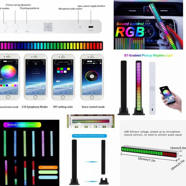 Audio Spectrum indicator bar LED RGB