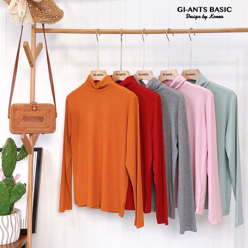 ATASAN GIANTS BASIC MODEL TURTLE NECK LENGAN PANJANG IMPORT BANGKOK (BJGB374)