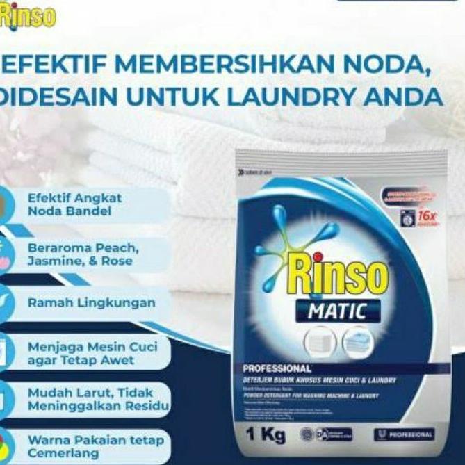 Paling Diminati RINSO MATIC CAIR 1,65L / Rinso Matic Professional 1,65L / Rinso Matic Bubuk  / Rinso