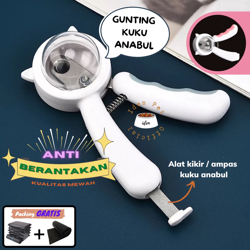 Gunting Kuku Hewan Kucing + Kikiran Alat Potong Kuku Anjing Kelinci Pet Dog Cat Nail Clipper