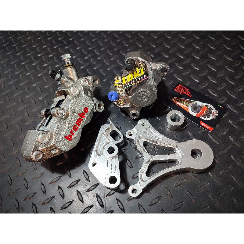 Kaliper Brembo Big Pot 4p Set Braket 300 320 Depan Belakang Ninja R RR SS Victor