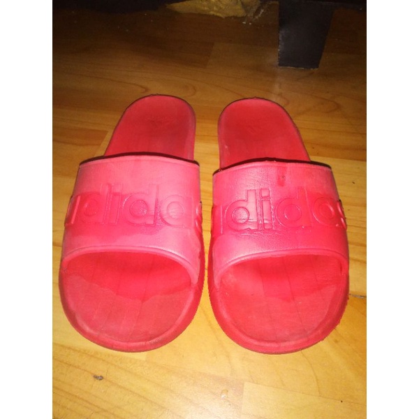 sandal adidas merah second