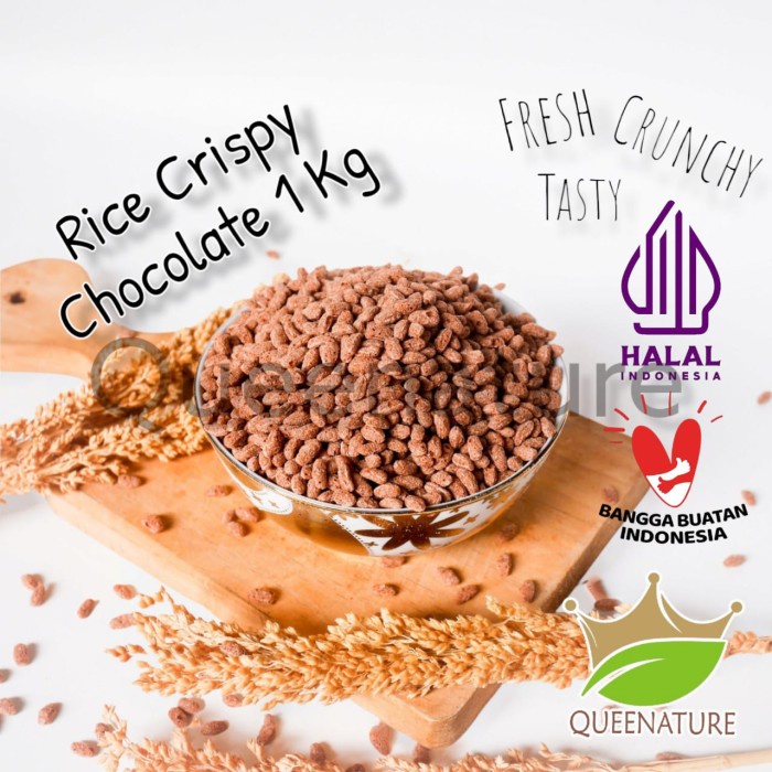 

Sereal Rice Crispy Chocolate Oval Krispi Beras Coklat Lonjong Premium 1 Kg