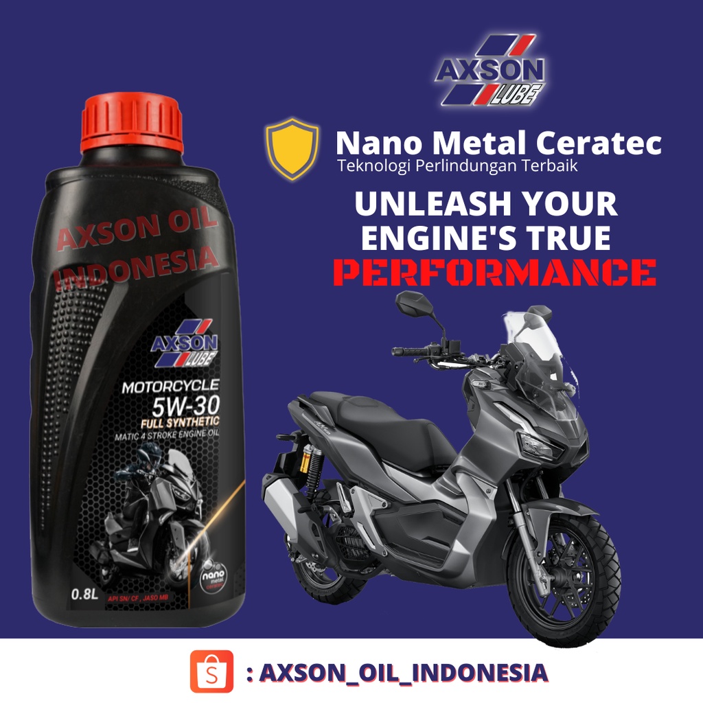 Oli Motor Matic Axson Full Synthetic 5W-30 - JASO MB