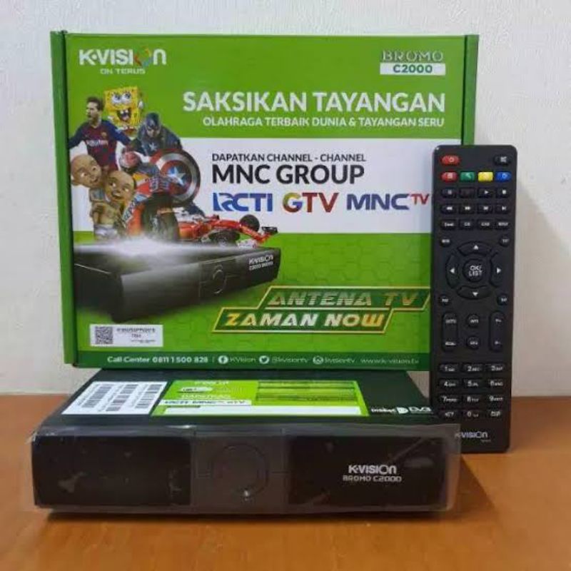 Receiver kvision bromo c2000 (free paket juara 2 bulan+cling 12 bulan)