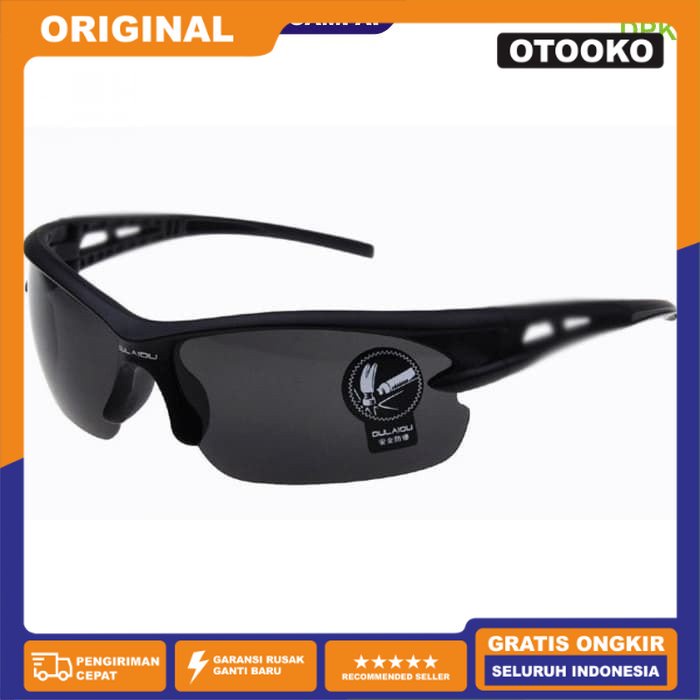 KacaMata Sepeda Olahraga Outdoor Motor Outdoor Bike Sporty Biker Goes  Hitam