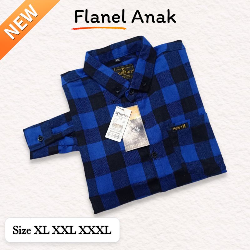 KEMEJA ANAK FLANEL LENGAN PANJANG PREMIUM BAJU ANAK TANGGUNG UMUR 7-13TH