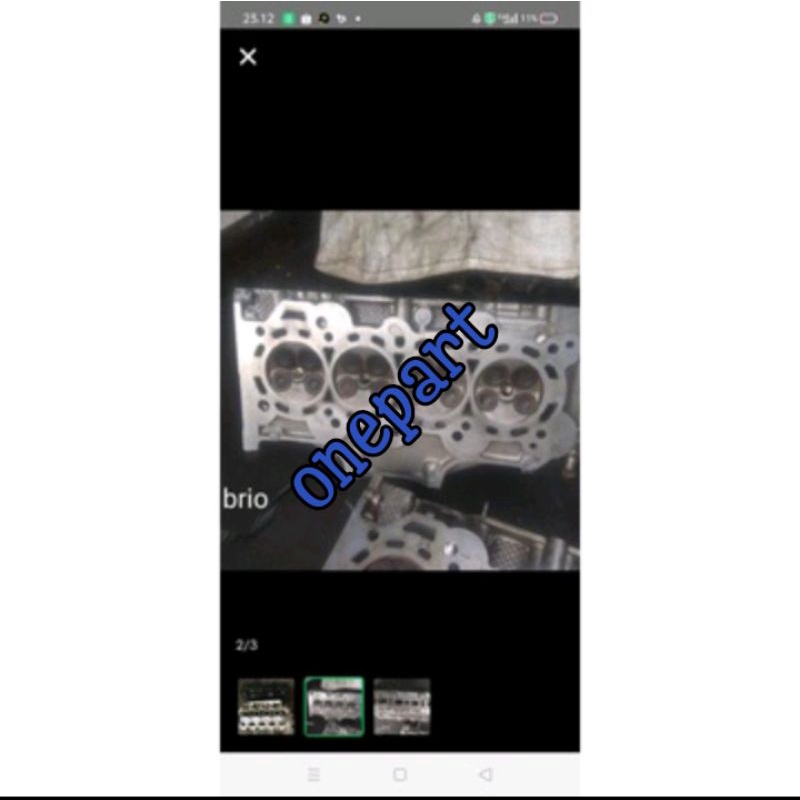 deksel cylinder head Honda brio original .