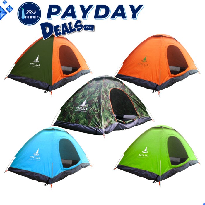 Tenda Camping Tenda Camping Lipat Otomatis Tenda Camping Kapasitas 1-3 Orang
