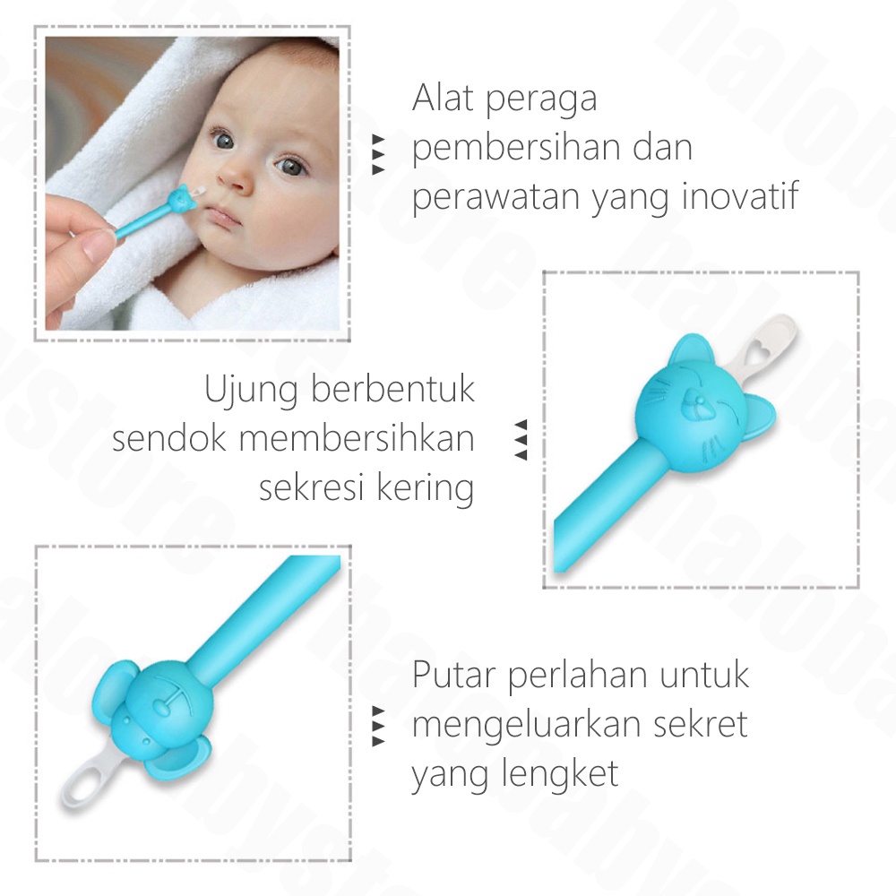 Halo Baby Pembersih Hidung dan Telinga Bayi 2in1/Booger tool ear &amp; nose
