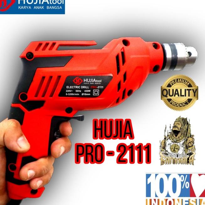 Bor Listrik Hujia HB-2111 / Bor 10mm Variable Speed, Bolak Balik - JLD 10-3