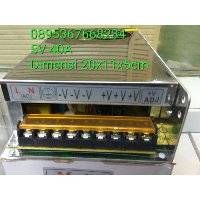 Power Supply 5V 40A Adaptor 5V 40A