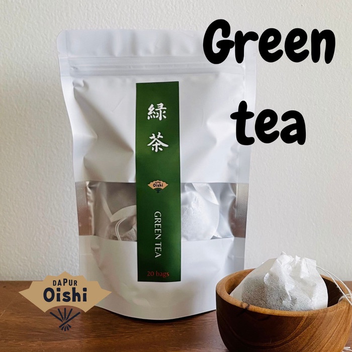 

GREEN TEA SENCHA JAPANESE OCHA TEH (TEA BAG / LOOSE LEAF) DAPUR OISHI