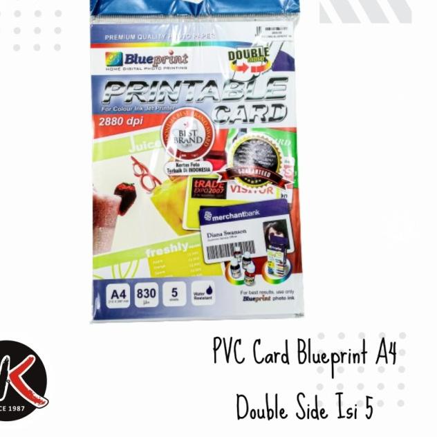

Kertas PVC Bahan ID Card Instan A4 Isi 5 Lembar Blueprint